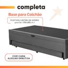 Base Cama Bibox Com Baú Solteiro E Cama Auxiliar 3 Em 1 - 88x