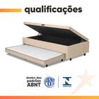 Base Cama Bibox Com Baú Solteiro E Cama Auxiliar 3 Em 1 - 88x
