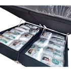 Base Cama Box Articulado Casal Preto Zig Zag 138 Bi Partido