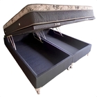 Base Cama Box Articulado King Preto Desenho Zig Zag 193