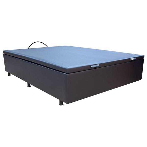 Base Cama Box Baú Casal Corano Cinza