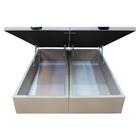 Base Cama Box Baú Casal King Size Corano Bege
