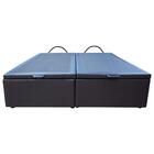Base Cama Box Baú Casal King Size Corano Preto