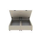 Base Cama Box Baú Casal King Size Linho - Skybox - Bege