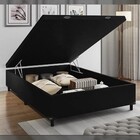 Base Cama Box Bau Casal Lobbox 1 38 X 1 88 X 0 39 Suede Preto