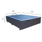 Base Cama Box Baú Casal Queen Size Corano Cinza