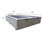 Base Cama Box Baú Casal Queen Size Suede Bege