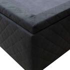 Base Cama Box Baú Casal Queen Size Suede Preto