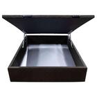 Base Cama Box Baú Casal Suede Marrom