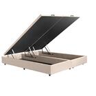 Base Cama Box Baú King Com Pistão A Gás Premium Bipartido 193