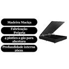 Base Cama Box Baú King Com Pistão A Gás Premium Bipartido 193