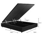 Base Cama Box Baú Queen Com Pistão A Gás Bipartido 158x198 Su