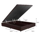 Base Cama Box Baú Queen Com Pistão A Gás Premium Bipartido 15