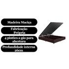 Base Cama Box Baú Queen Com Pistão A Gás Premium Bipartido 15