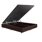 Base Cama Box Baú Queen Com Pistão A Gás Premium Bipartido 15
