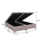 Base Cama Box Baú Queen Para Colchão 158x188cm Multimóveis Cr