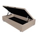 Base Cama Box Baú Solteiro Com Pistão A Gás 88x187 Suede Cor: