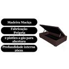 Base Cama Box Baú Solteiro Com Pistão A Gás 88x187 Suede Marr