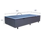 Base Cama Box Baú Solteiro Corano Cinza