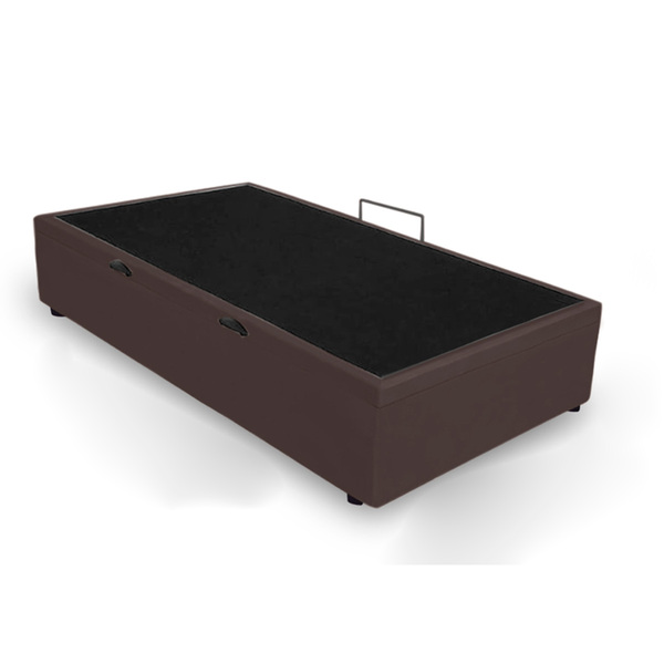 Base Cama Box Baú Solteiro Pistão Gás Premium 79x198 Corano M