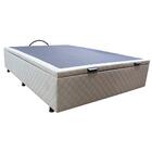 Base Cama Box Baú Viúva Suede Bege
