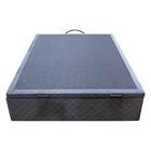 Base Cama Box Baú Viúva Suede Cinza