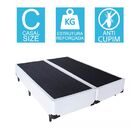 Base Cama Box Bipartido Casal Corino Branco 40x138x188