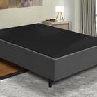 Base Cama Box Casal 29x138x188cm - Suede Cinza