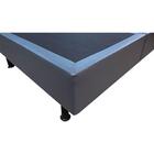 Base Cama Box Casal King Size Corano Cinza