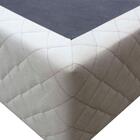 Base Cama Box Casal King Size Suede Bege