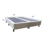 Base Cama Box Casal King Size Suede Bege