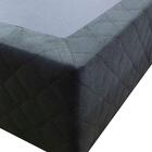 Base Cama Box Casal King Size Suede Preto