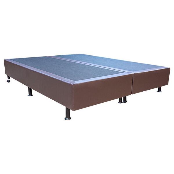 Base Cama Box Casal Queen Size Corano Marrom
