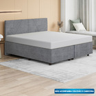 Base Cama Box Casal Queen Size Veludo - Skybox - Cinza