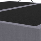 Base Cama Box Casal Queen Size Veludo - Skybox - Cinza