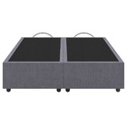 Base Cama Box Casal Queen Size Veludo - Skybox - Cinza