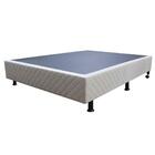 Base Cama Box Casal Suede Bege