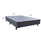 Base Cama Box Casal Suede Cinza