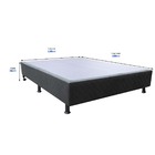 Base Cama Box Casal Suede Preto