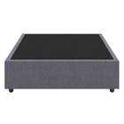 Base Cama Box Casal Veludo - Skybox - Cinza
