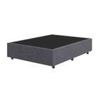 Base Cama Box Casal Veludo - Skybox - Cinza