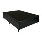 Base Cama Box Com Bau Casal Corino Preto 43x138x188