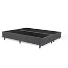 Base Cama Box King Bipartido 193x203 Suede Cor:cinza