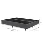 Base Cama Box King Premium Bipartido 193x203 Corano Cor:cinza