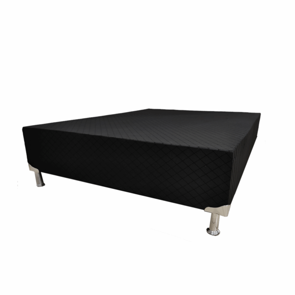 Base Cama Box Promocional Losango Preto Avulso 31cm Altura Ki