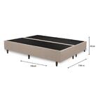 Base Cama Box Queen Premium Bipartido 158x198 Corano Cor:bege