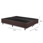 Base Cama Box Queen Premium Bipartido 158x198 Corano Cor:marr