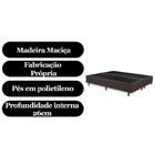Base Cama Box Queen Premium Bipartido 158x198 Corano Cor:marr