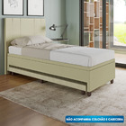 Base Cama Box Solteirão Com Cama Auxiliar Corino - Skybox - B