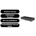 Base Cama Box Solteiro 88x187 Suede Cor:cinza